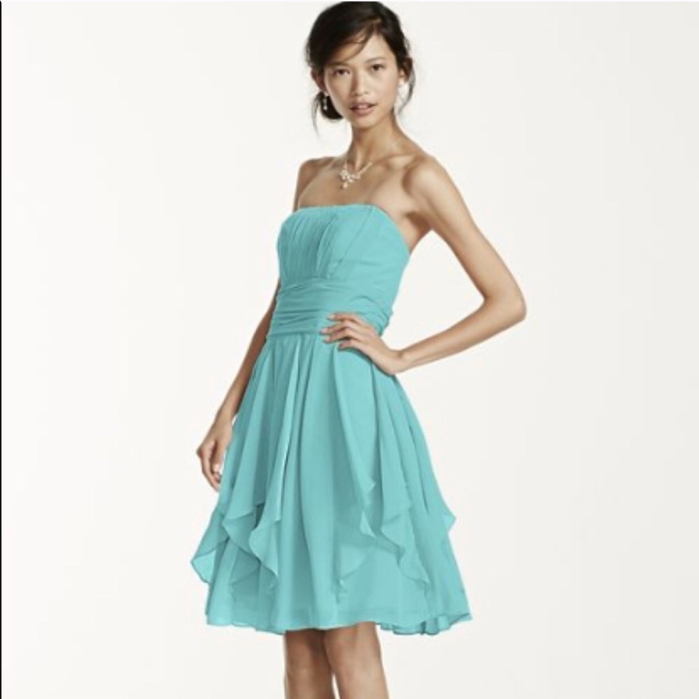 Strapless Chiffon Dress
